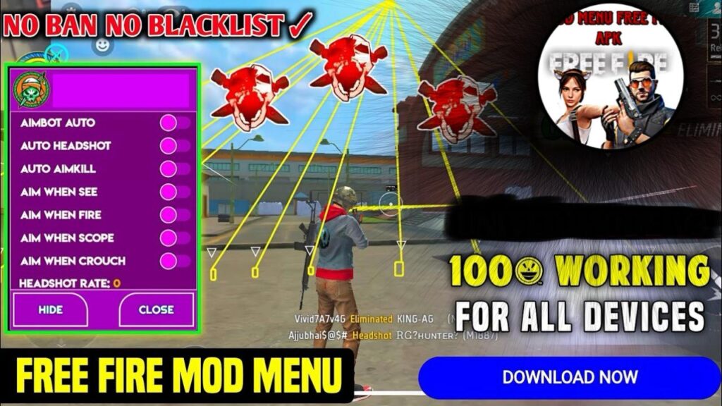 Mod Menu Free Fire APK Latest V50.01 Download for Android